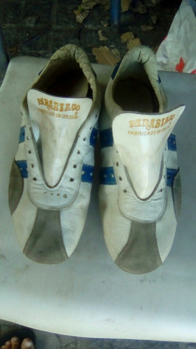 Antiguo Zapatos De Clavos Atletismo  Parabiagos De Colección 1