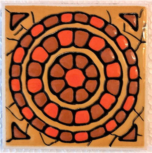 Tercero Fuego - Ceramikero Azulejo 10x10 Con Relieve 3