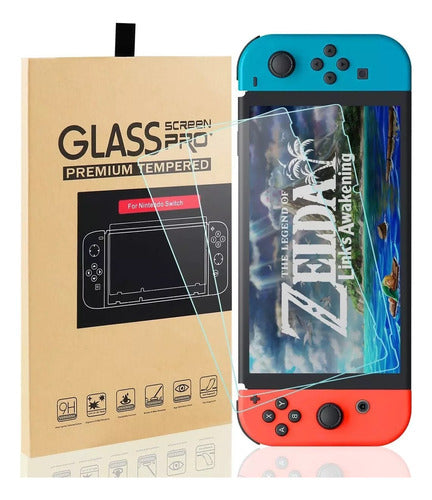 Vidrio Templado Para Nintendo Switch Protector Pantalla 9h 2