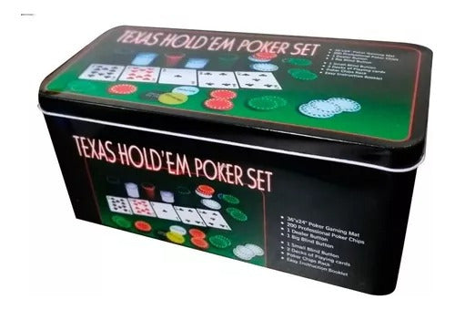 Poker Chip 200-Piece Set Blackjack Cards and Cloth Game Set 2