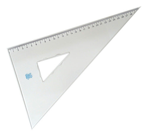 Galletti 40 cm 60° Metric Acrylic Triangle Ruler 0