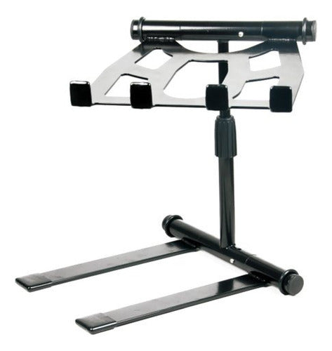 Pyle Portable Folding Laptop Stand Standing Table With Ad 0