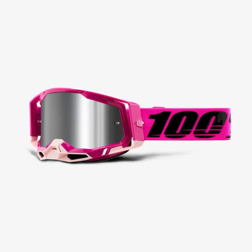 100% Racecraft 2 Silver Mirrored Goggles 0