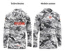 Payo Quick-Dry T-Shirt with Hood and UV Filter in Gray Camouflage 3