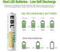 EBL Rechargeable AAA Ni-MH 1100mAh Batteries - Pack of 4 5