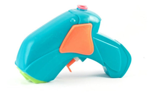 Pistola De Agua Aqua Quest 10 Cm Celeste Verde Naranja 0