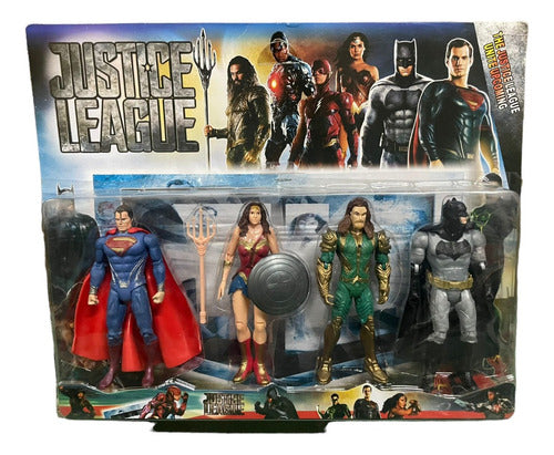 Set Muñecos Justice League X4 Personaje Articulados, Aquaman 0