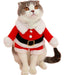 Bolbove Santa Claus Costume for Small Dogs and Cats - Christmas Outfit 0