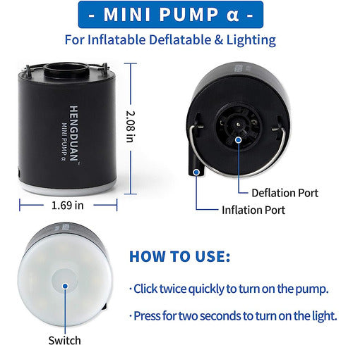 ~? Mini Bomba Recargable Ultra-mini Bomba De Aire Compacta P 1