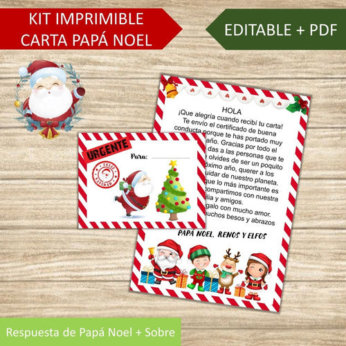 Wook Imprimibles Christmas Printable Kit for Santa Claus Letters 3