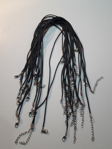 Moda Urbana 150 Rubber Cord Necklaces for Charms 45cm Wholesale 2