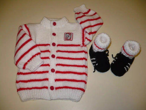 Para Tu Bebe First Baby Football Boots and Sweaters Set 9 to 12 Months 0