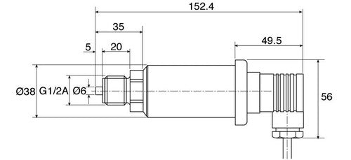 Vegabar 14 Pressure Sensor (0-10 Bar) - 4 to 20 mA Output 3