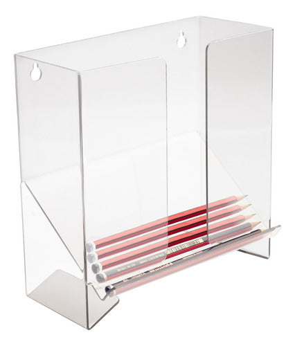 Transparent Pencil Display Holder for Schools, Colleges, and Classrooms - Pack of 3 1