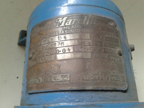 Motor Electrico Marelli 0,054 Hp/40 W 1450 Rpm 3x380 V Trif 0