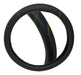 QKL Future Black Steering Wheel Cover 38cm Grey Thread 2