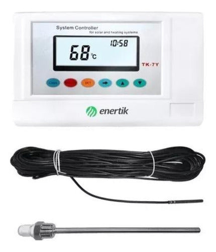 Enertik Digital Controller for Pressurized Solar Thermal Systems - Heatpipe TK7 1