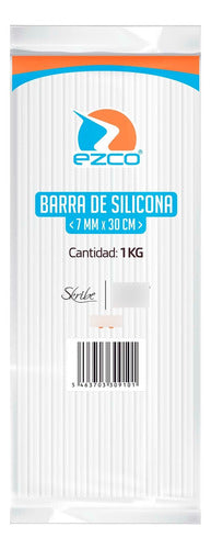 Barra De Silicona 30cm Pack X 25 Finas 7mm Pistola 1