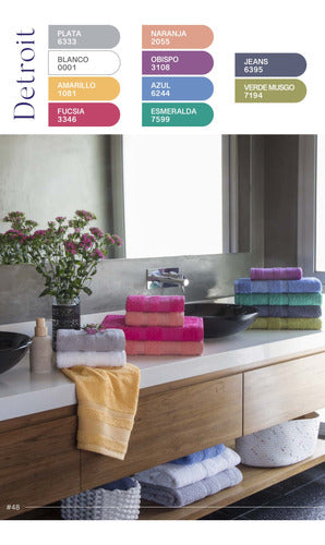 Arco Iris Towel and Bath Towel Set 500 Gr Combed Cotton 1