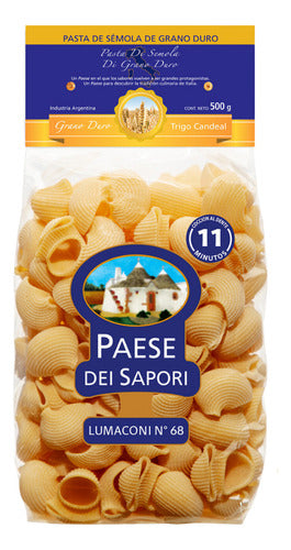 Lumaconi Pasta Nº 68 Paese Dei Sapori 500g 0