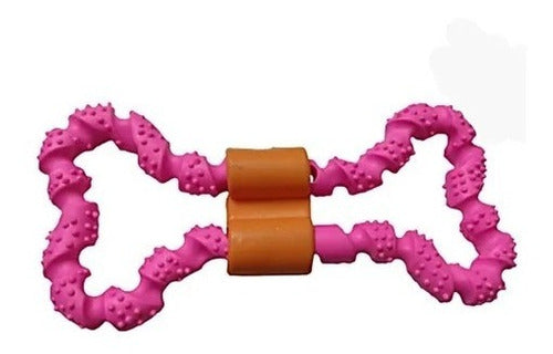 Oasis Large Pink Braided Bone Chew Toy for Pets 3