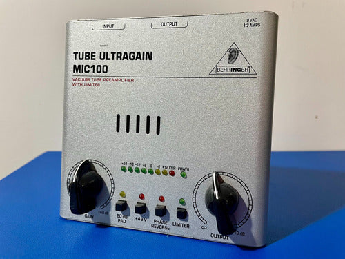 Pre-amplificador Behringer Tube Ultragain Mic 100 0