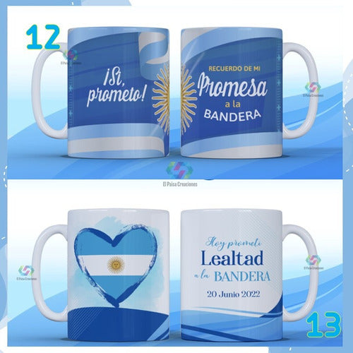 ElpaisaCreaciones Promesa A La Bandera Tazas Plásticas Con Nombre Souvenirs 2