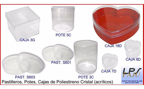 Heart-Shaped Acrylic Pill Box Set of 50 - Ideal Souvenirs or Gifts 2