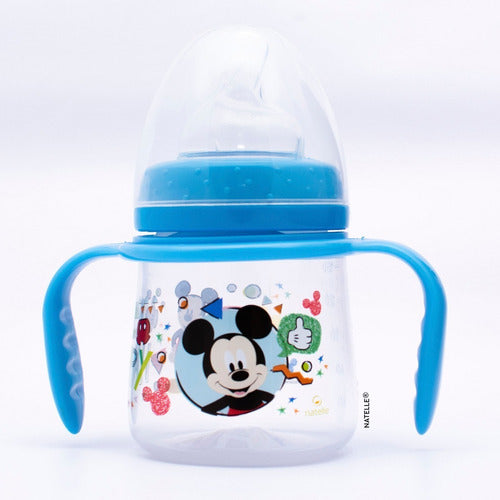 Natelle Disney Baby Feeding Bottle 150ml Size S with Handles 1