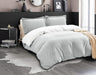 Queen Size Reversible Duvet Cover Set with 2 Pillowcases 27