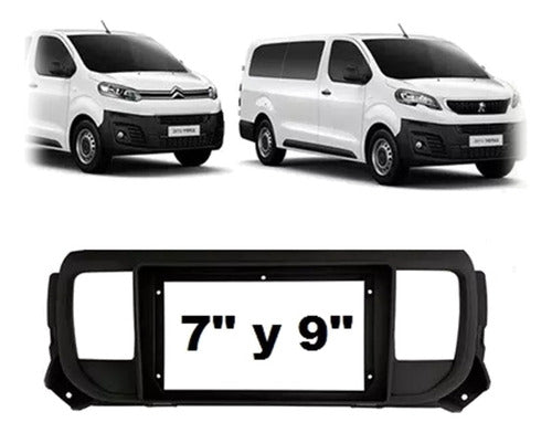 Peugeot Marco Frente Adaptador Stereo Expert Jumpy 7 Y 9 Pulgadas 0