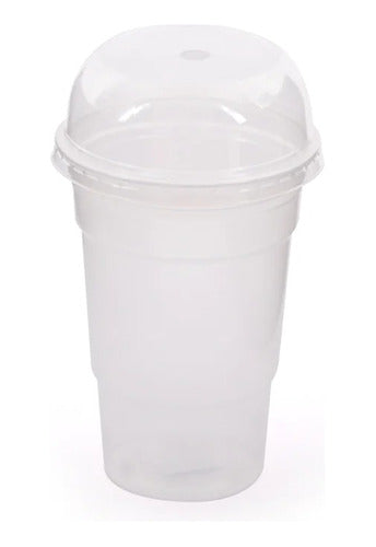 AC Milano Disposable Dome Lid Plastic Cup Pack of 10 Units 1