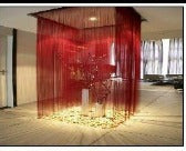 Set of 2 Fringed Curtain Panels Glass Thread Room Divider Decorations 2x2m 43