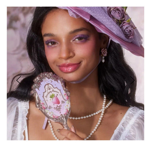 Flower Knows Strawberry Rococo Hand Mirror in Lilac 2