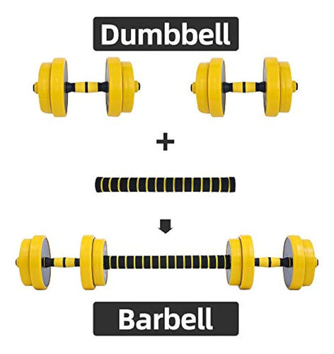 Par De Pesas Con Mancuernas Ajustables Nice C, Juego 2 En 1 1