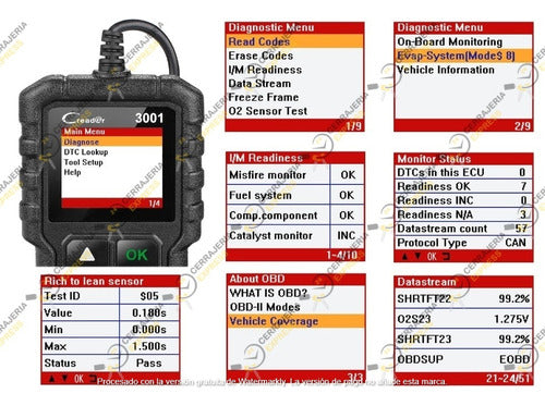 Launch Creader 3001 Scanner Obd2 Automotriz 5