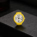 Anillo Reloj Unisex Amarillo Agua Resistente Para Hombres 1