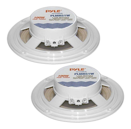 5.25 Inch Dual Marine Speakers 2 Way Waterproof And 1