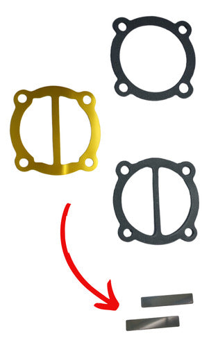 COMPRESORES TEMPERLEY Gaskets for 3hp 4hp Compressor + Flapper Set 11x57mm 1