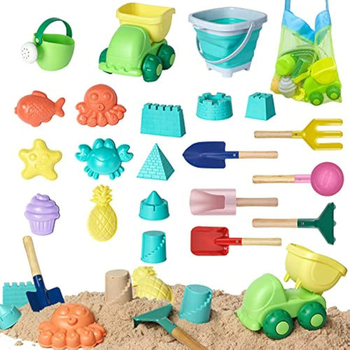 Okgd Juego De Juguetes De Playa Para Niños, 22 0