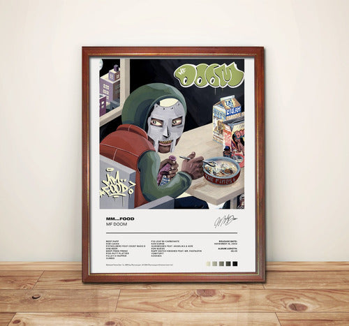 Cafoot Mf Doom Poster Album Mm...Food En Cuadro 0