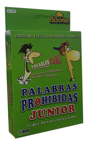 Bisonte Palabras Prohibidas Junior Juego De Mesa Original 4