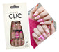 Clic Press On Almond Pink Love Nails - 24 Units 0