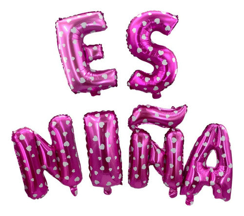 Es Niña - Universo Mágico - Metallic Balloons 0