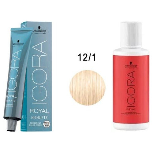 Schwarzkopf Professional Igora Highlifts Tono 12-1 + Activator Lotion 60ml 7