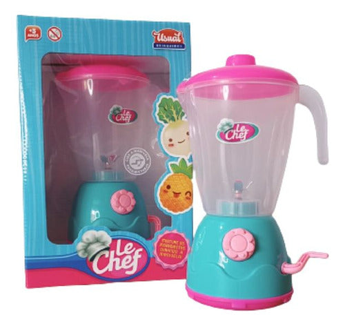 Liquidificador Brinquedo Rosa Le Chef Usual Infantil 0