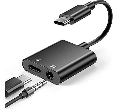 Adaptador De Cargador Y Auriculares Usb C A 3,5 Mm 0