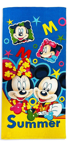 Minnie Mouse Disney Girls Beach Towel/Hooded Poncho (Red Polka Dots) 0