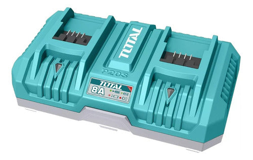 Total Tools Double Battery Charger 8A 20V Dual Charge 0