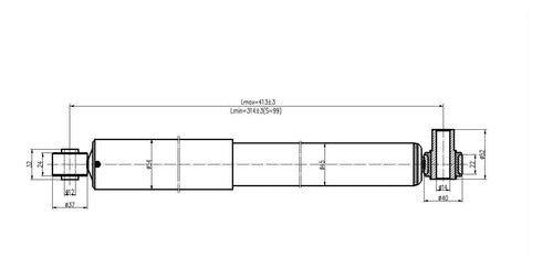 T-Rex Front Shock Absorber Renault Master 2002-2014 1